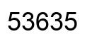 Número 53635 imagen negro