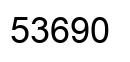 Number 53690 black image