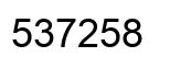 Number 537258 black image
