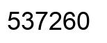 Number 537260 black image