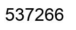 Number 537266 black image