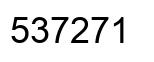 Number 537271 black image