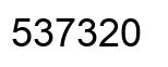 Number 537320 black image