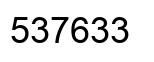 Number 537633 black image