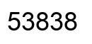 Número 53838 imagen negro