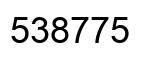 Número 538775 imagen negro