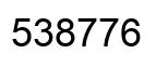 Número 538776 imagen negro