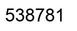 Número 538781 imagen negro