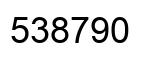 Number 538790 black image