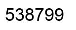 Number 538799 black image