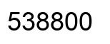 Number 538800 black image