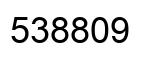 Number 538809 black image