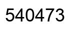 Number 540473 black image