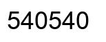 Número 540540 imagen negro