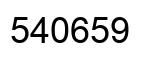 Number 540659 black image