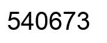 Number 540673 black image