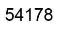 Número 54178 imagen negro