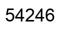 Número 54246 imagen negro