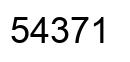 Número 54371 imagen negro