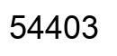 Número 54403 imagen negro
