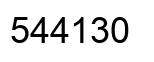 Número 544130 imagen negro