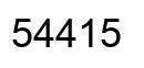 Número 54415 imagen negro