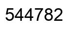 Número 544782 imagen negro