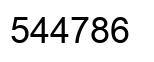 Número 544786 imagen negro