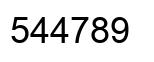 Número 544789 imagen negro