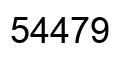 Número 54479 imagen negro