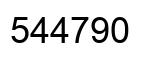 Número 544790 imagen negro