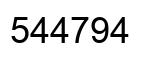 Número 544794 imagen negro