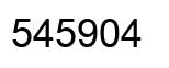 Number 545904 black image