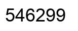 Número 546299 imagen negro