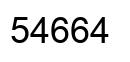 Número 54664 imagen negro