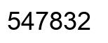 Number 547832 black image