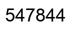 Number 547844 black image