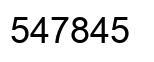 Number 547845 black image