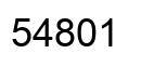 Número 54801 imagen negro
