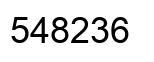 Número 548236 imagen negro