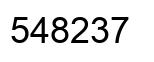 Número 548237 imagen negro