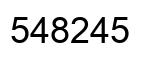 Number 548245 black image