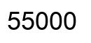 Number 55000 black image