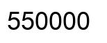 Number 550000 black image