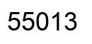 Number 55013 black image