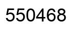 Number 550468 black image