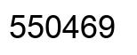 Number 550469 black image