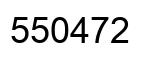 Number 550472 black image