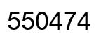 Number 550474 black image