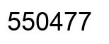 Number 550477 black image